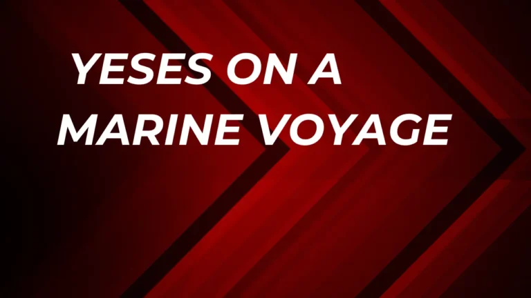 Yeses on a Marine Voyage